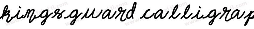 kingsguard calligraphy字体转换